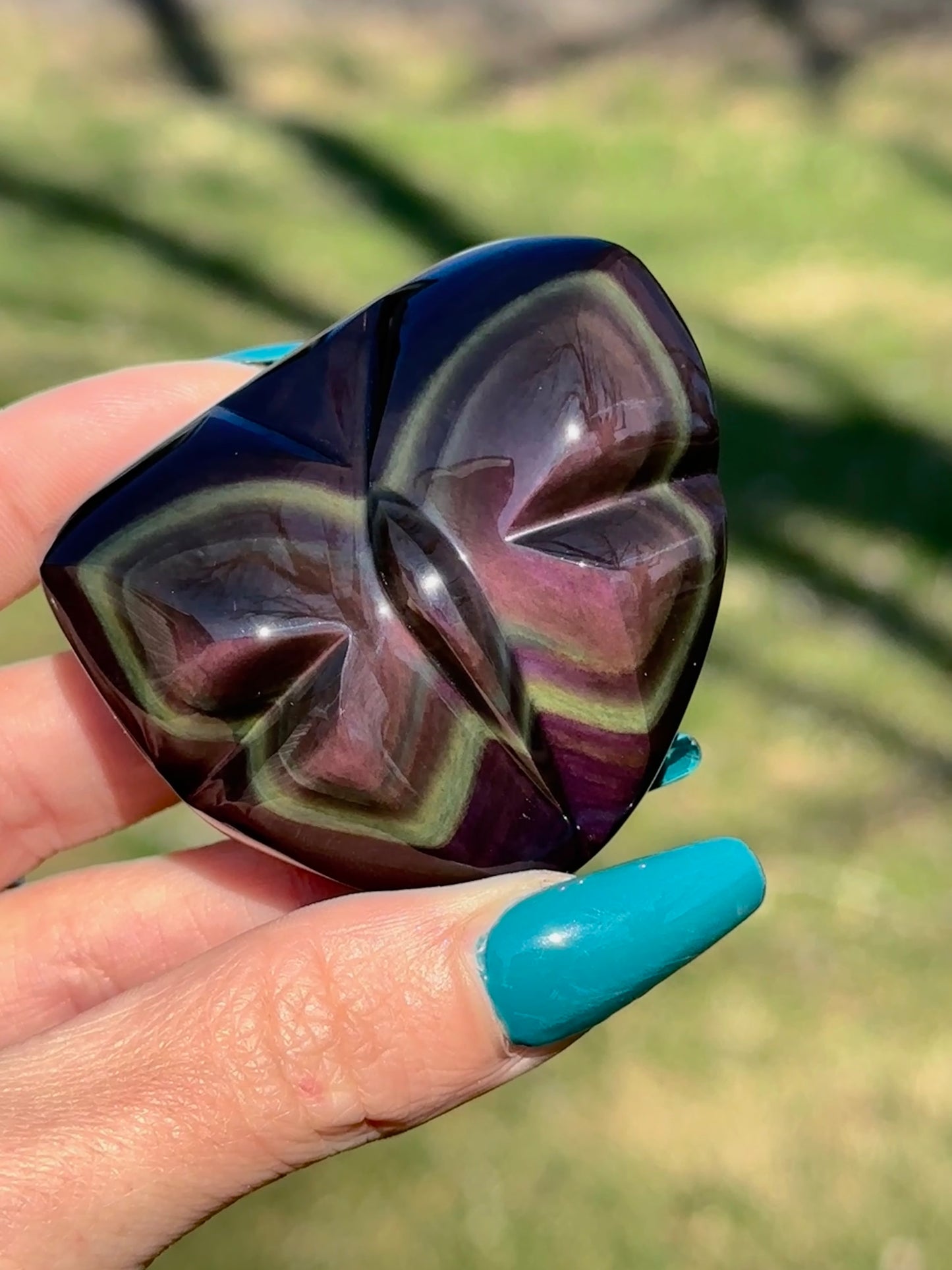 Rainbow Obsidian Butterfly