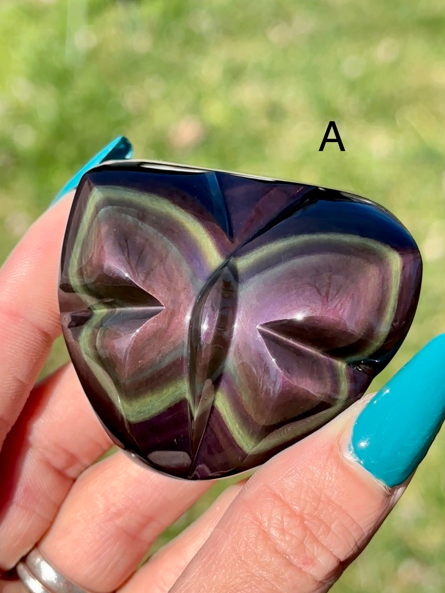 Rainbow Obsidian Butterfly