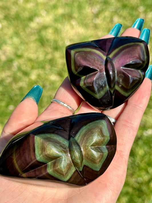 Rainbow Obsidian Butterfly