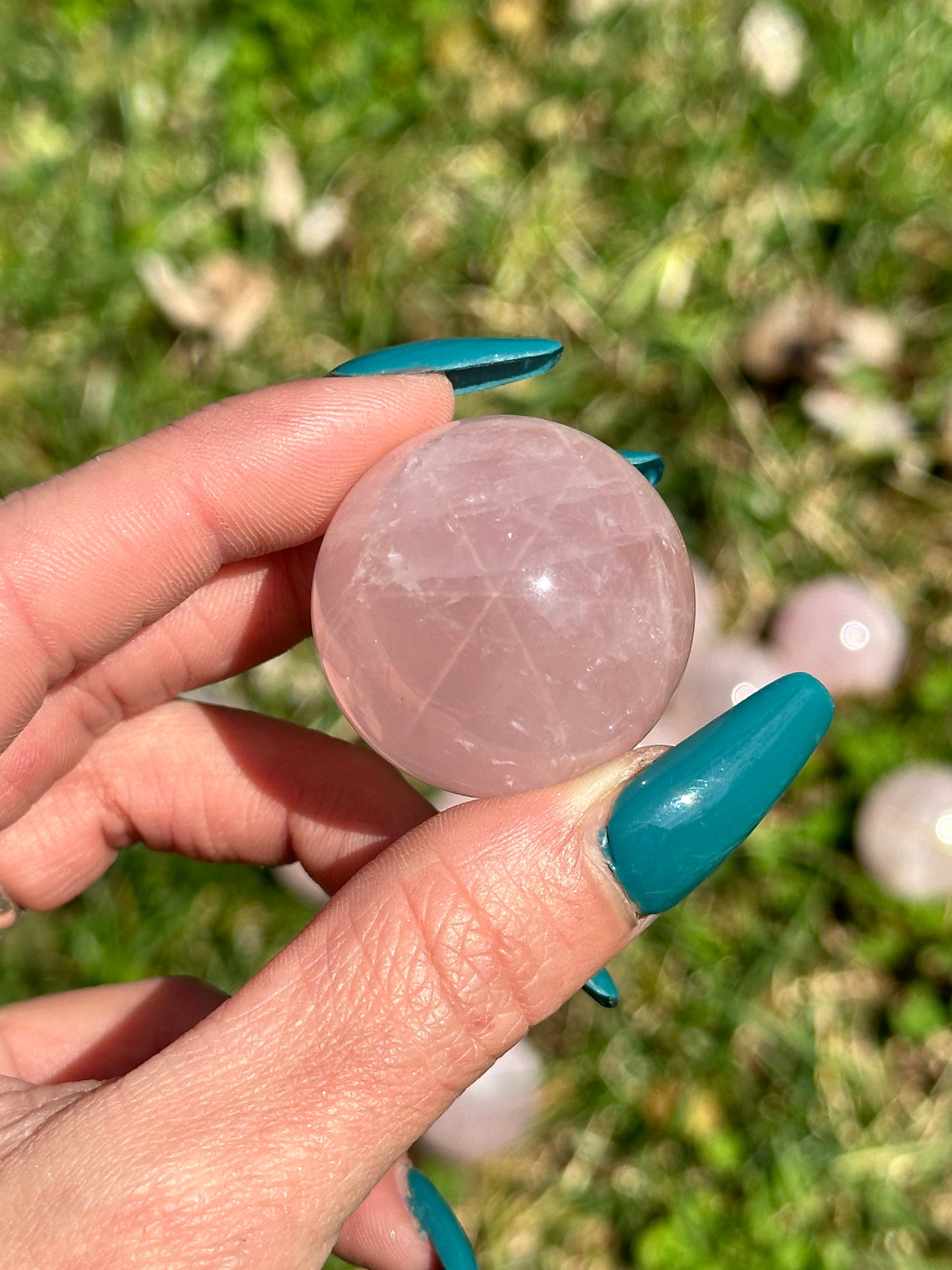 Star Rose Quartz Sphere