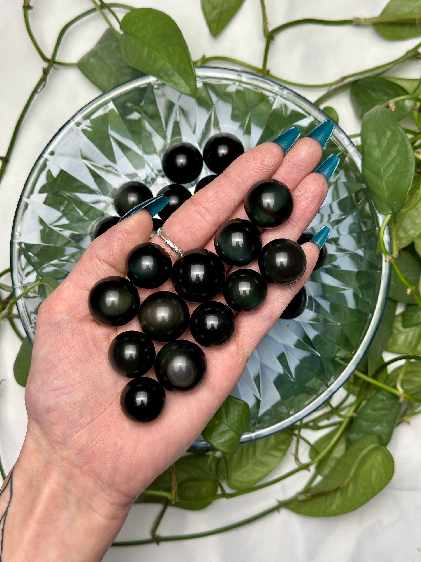 Small Rainbow Obsidian Sphere