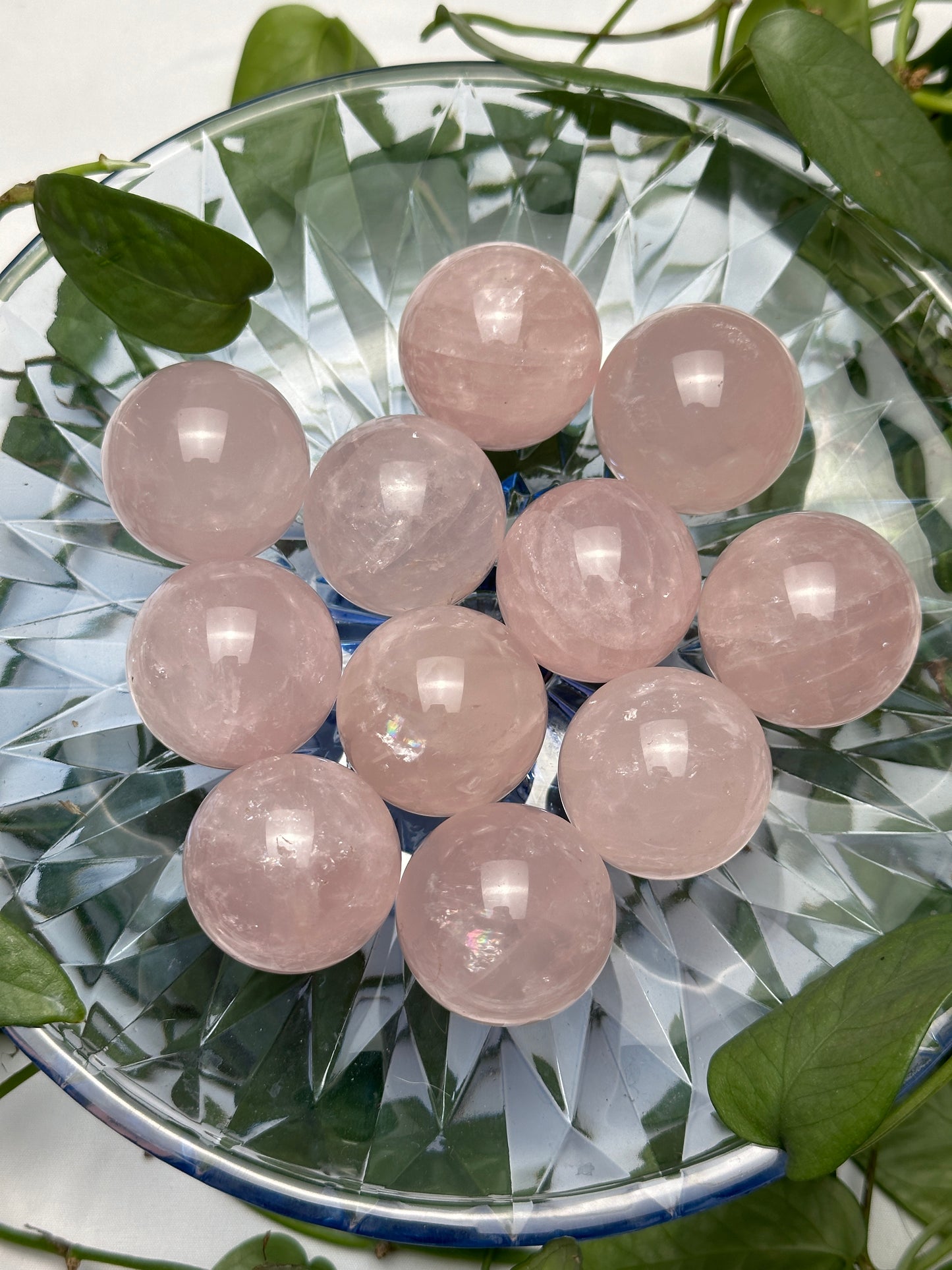 Star Rose Quartz Sphere