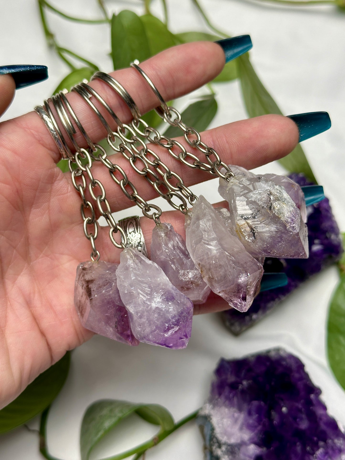 Amethyst Keychain