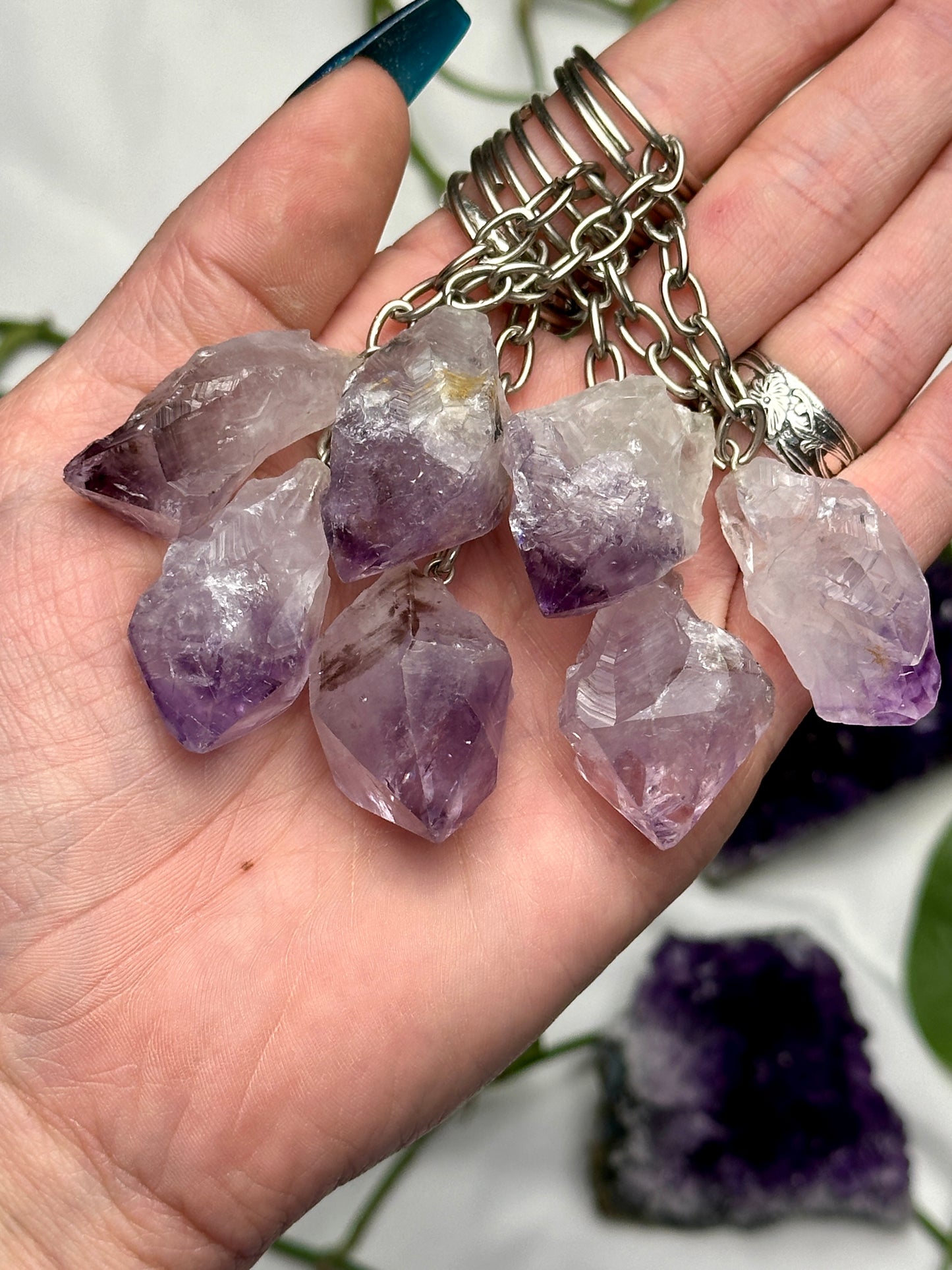 Amethyst Keychain