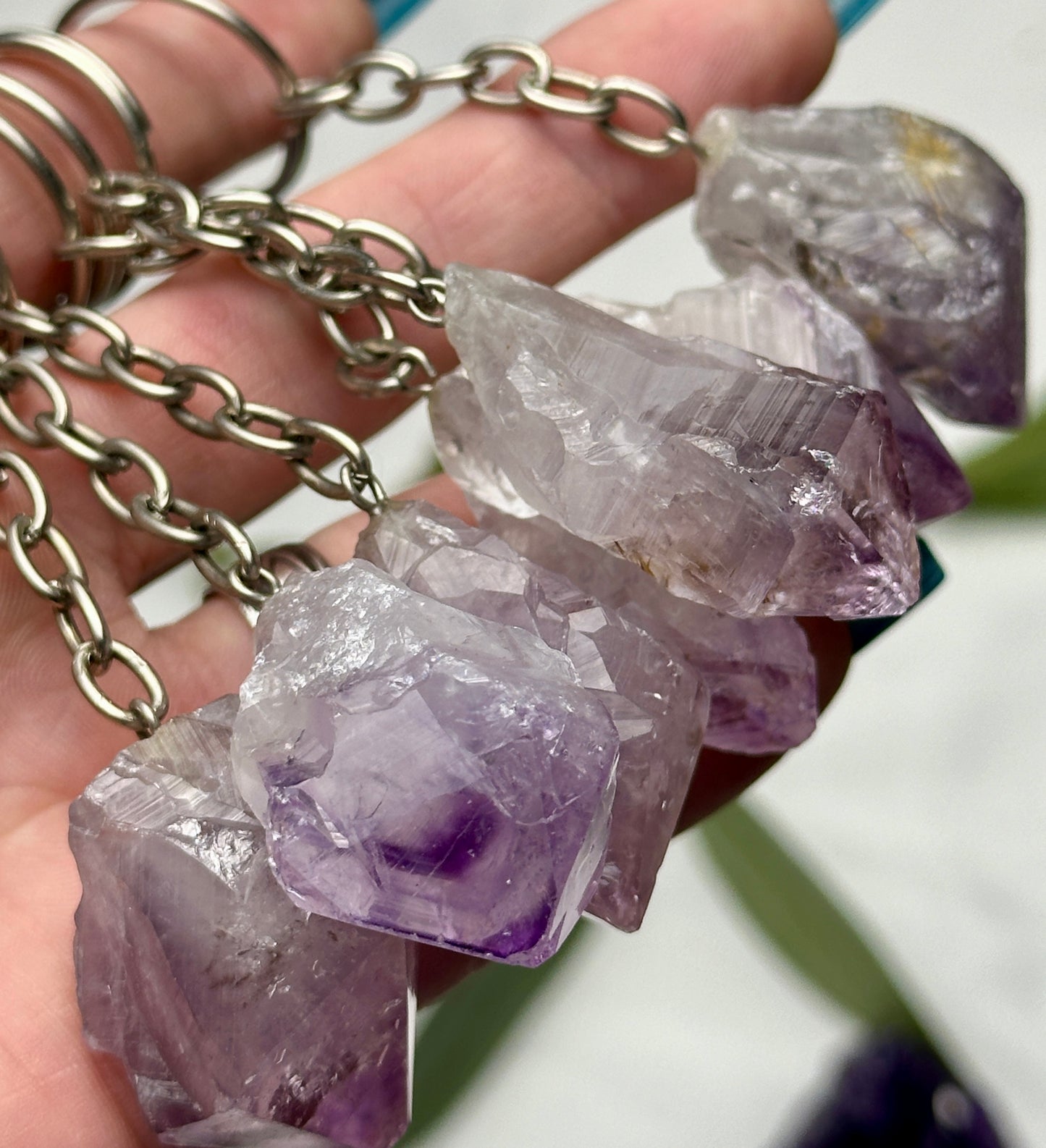 Amethyst Keychain